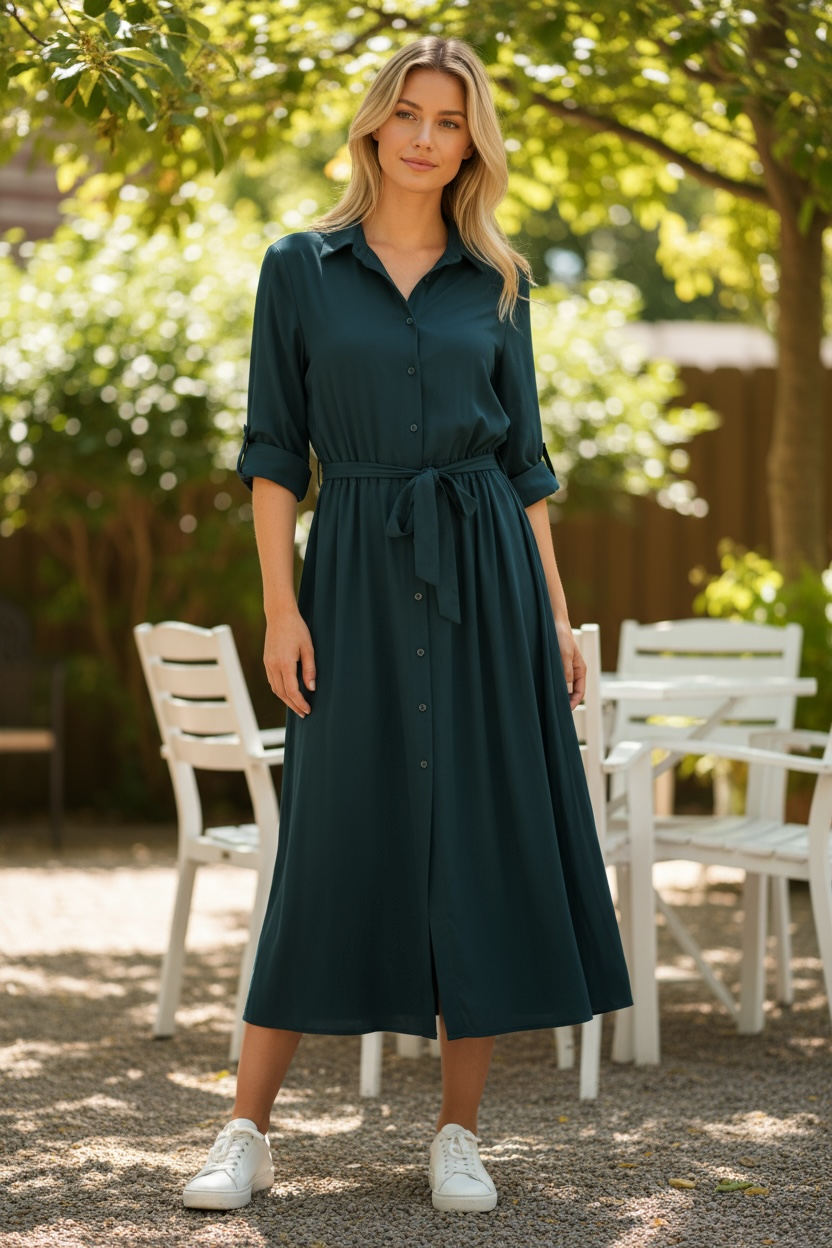 Avery Button Down Dress