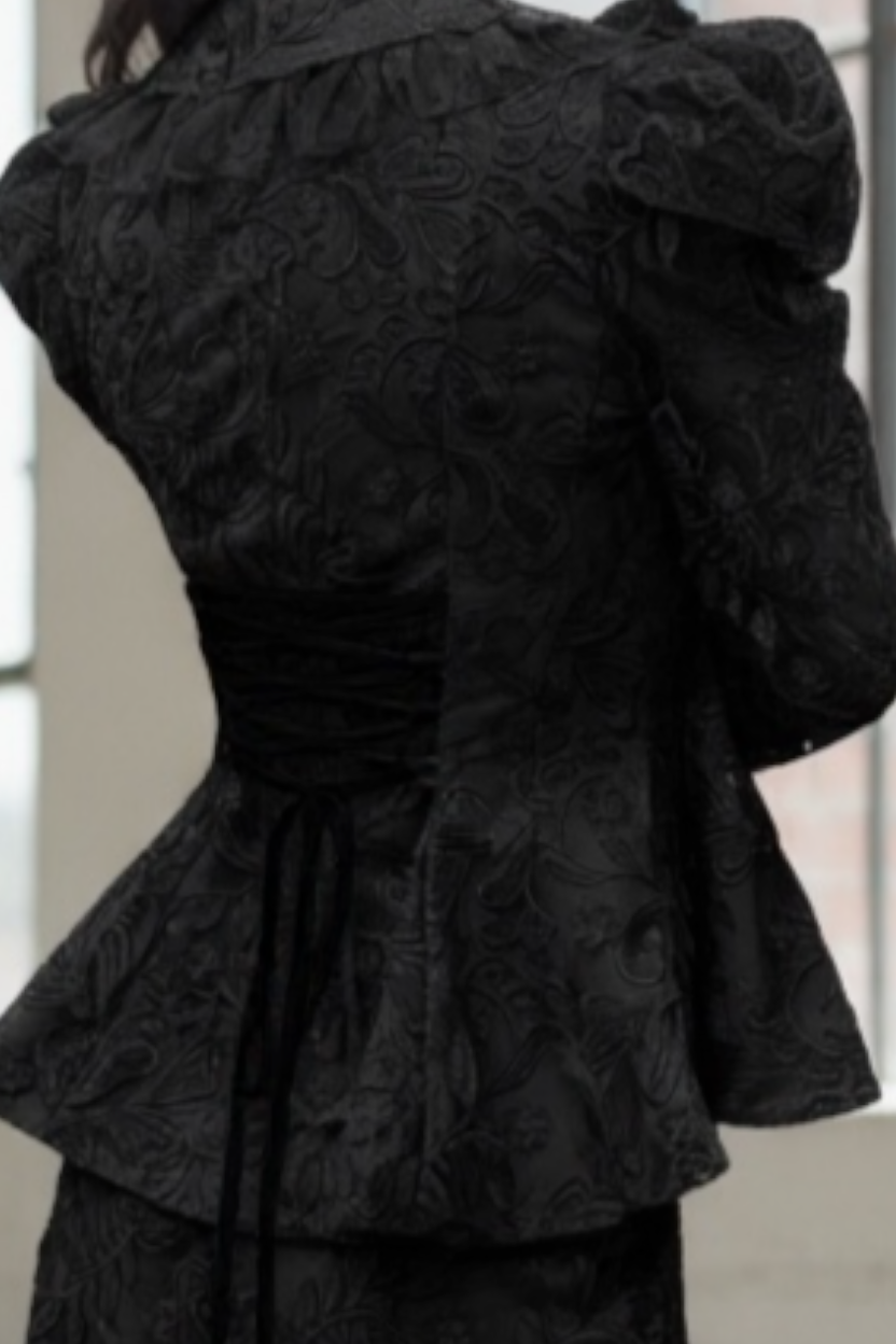 Behcetti Italia Luxury Two-Piece Lace Evening Skirt Set