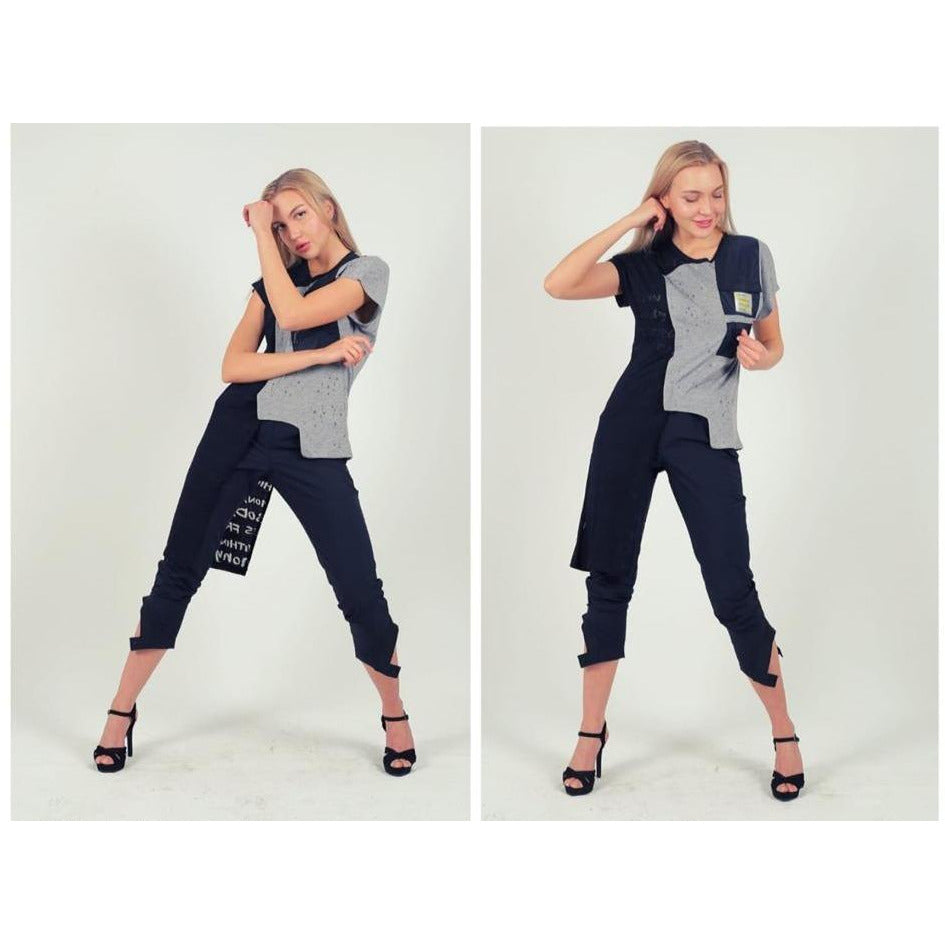 BLZ768-03 Assym Tunic Shirt