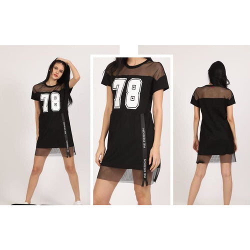 NE1089-03 Seventy Eight 78 Net Dress Tunic