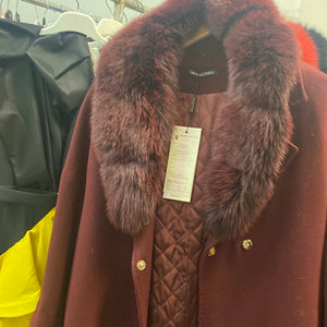 MLN5060 burgundy coat